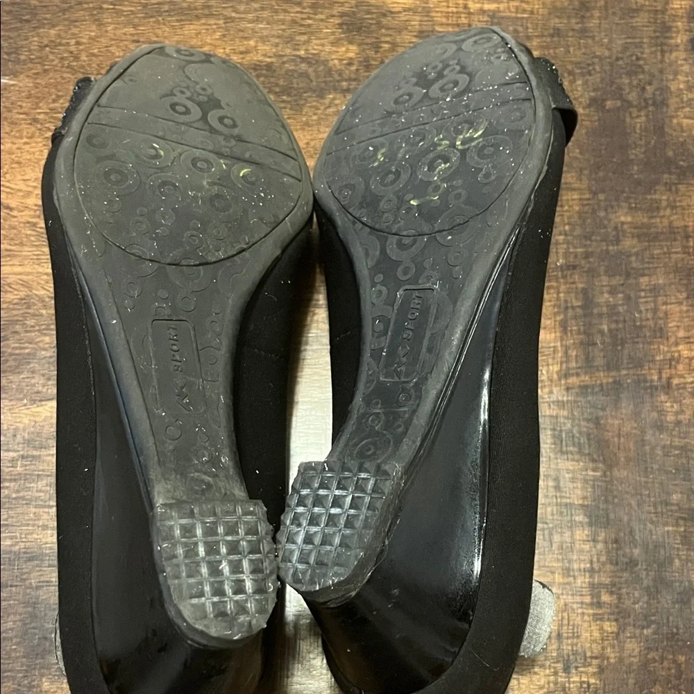 Anne Klein Sport Black Peep Toe Heels - Picture 11 of 14